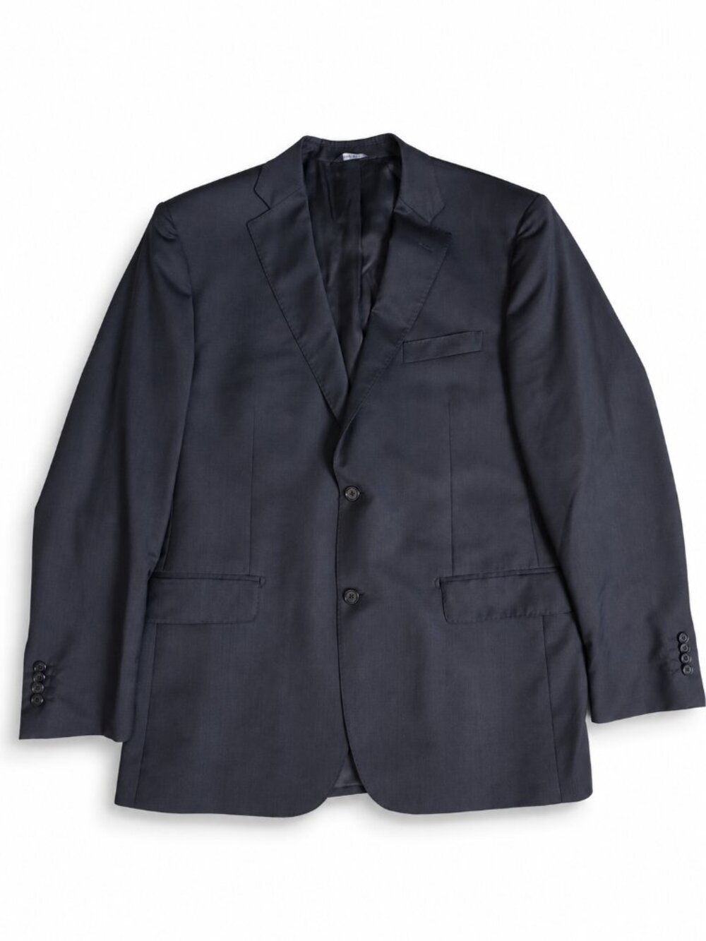 Saks Fifth Avenue BLACK Ermenegildo Zegna Wool Silk Suit Jacket Blazer 42R